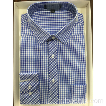 Chemise boutonnée à manches longues pour hommes